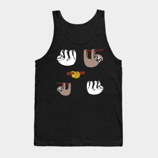 Sloth 5 pk Stickers Collection Tank Top